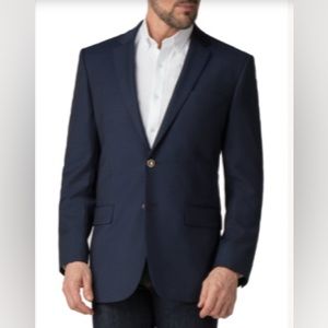 NWT Alexandre London Pure Wool Navy Blazer / Sports Coat |Size 46 Regular
